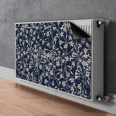 Un tapis avec un imprimé radiateur Motif floral