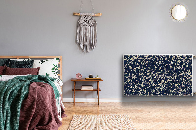 Un tapis avec un imprimé radiateur Motif floral