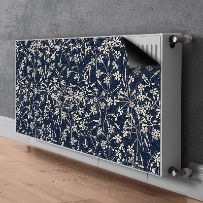 Un tapis avec un imprimé radiateur Motif floral