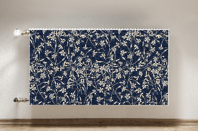 Un tapis avec un imprimé radiateur Motif floral