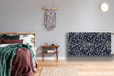 Un tapis avec un imprimé radiateur Motif floral