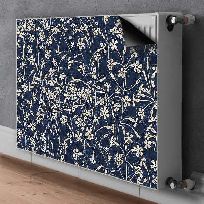 Un tapis avec un imprimé radiateur Motif floral