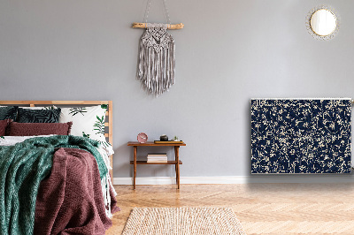 Un tapis avec un imprimé radiateur Motif floral