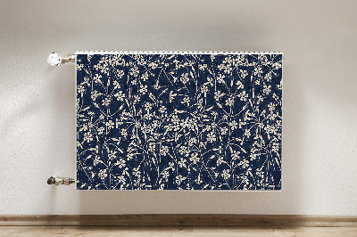 Un tapis avec un imprimé radiateur Motif floral