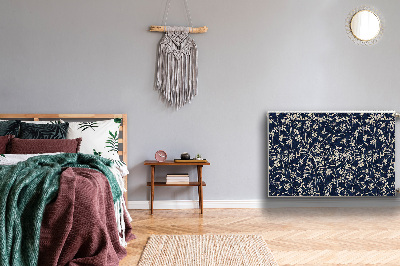 Un tapis avec un imprimé radiateur Motif floral