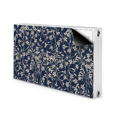 Un tapis avec un imprimé radiateur Motif floral