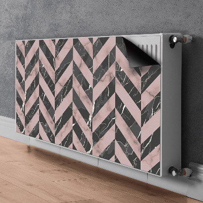 Tapis de radiateur décoratif Style loft en marbre