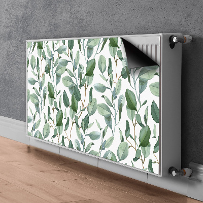 Aimant décoratif pour radiateur Feuilles d'eucalyptus