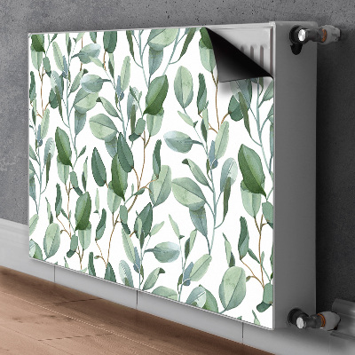 Aimant décoratif pour radiateur Feuilles d'eucalyptus