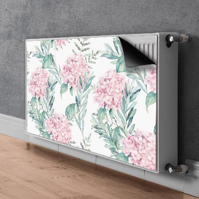 Aimant cache radiateur Fleurs rose clair