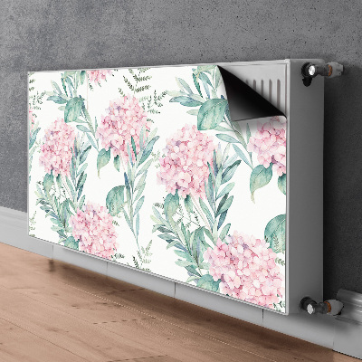 Aimant cache radiateur Fleurs rose clair