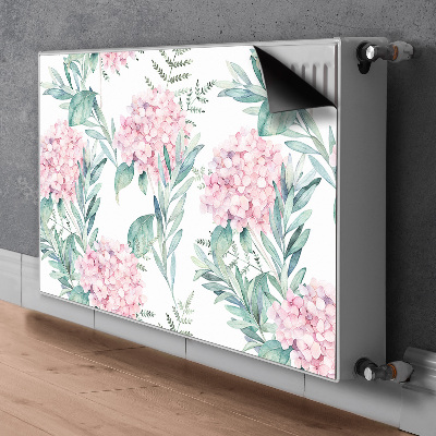 Aimant cache radiateur Fleurs rose clair