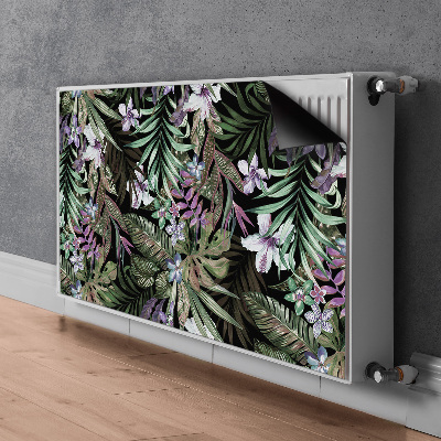 Tapis de radiateur décoratif Fleurs de palmier