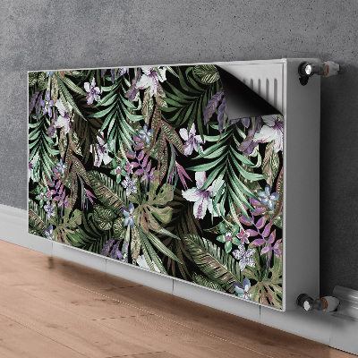 Tapis de radiateur décoratif Fleurs de palmier