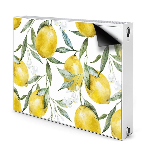 Tapis de radiateur décoratif Citrons peints