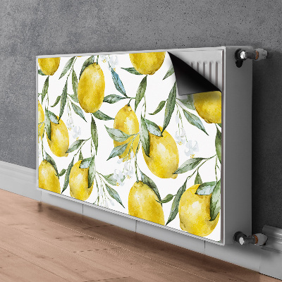 Tapis de radiateur décoratif Citrons peints