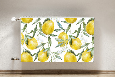 Tapis de radiateur décoratif Citrons peints