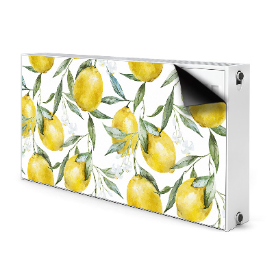 Tapis de radiateur décoratif Citrons peints