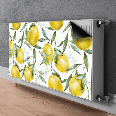 Tapis de radiateur décoratif Citrons peints