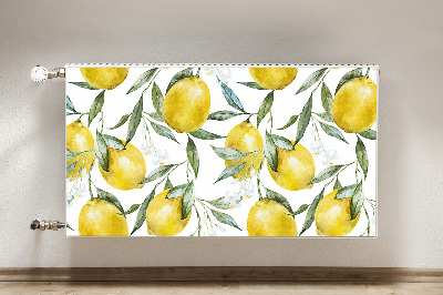 Tapis de radiateur décoratif Citrons peints