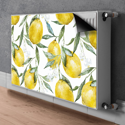 Tapis de radiateur décoratif Citrons peints