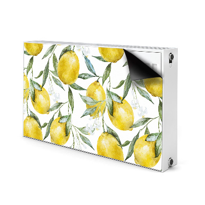 Tapis de radiateur décoratif Citrons peints