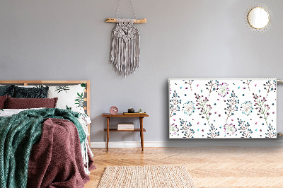 Un tapis avec un imprimé radiateur Motif floral