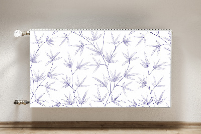 Aimant décoratif pour radiateur Feuille