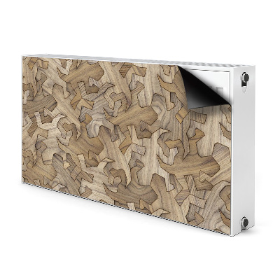 Aimant cache radiateur Gecko de motif en bois