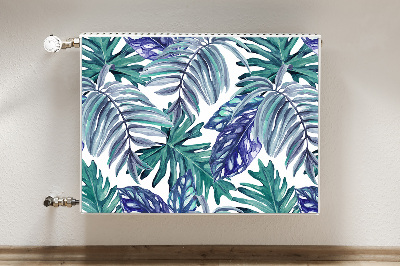 Aimant décoratif pour radiateur Feuilles tropicales