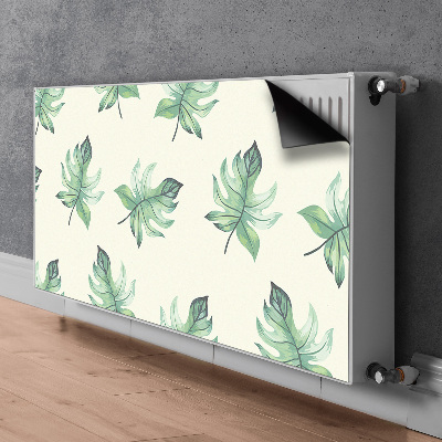 Cache radiateur déco Feuilles tropicales