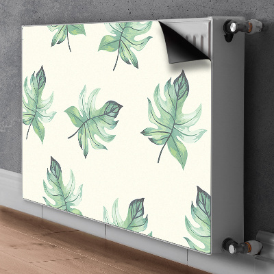 Cache radiateur déco Feuilles tropicales