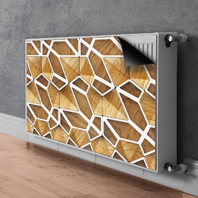 Tapis magnétique pour radiateur Motif en bois