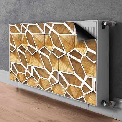 Tapis magnétique pour radiateur Motif en bois