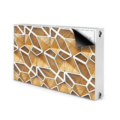 Tapis magnétique pour radiateur Motif en bois