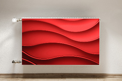 Cache radiateur déco Abstraction rouge