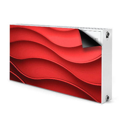 Cache radiateur déco Abstraction rouge