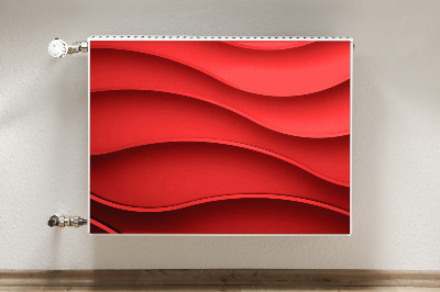 Cache radiateur déco Abstraction rouge