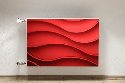 Cache radiateur déco Abstraction rouge