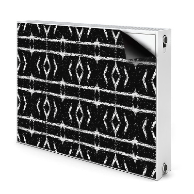 Tapis magnétique pour radiateur Abstraction noire