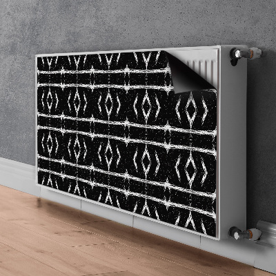 Tapis magnétique pour radiateur Abstraction noire