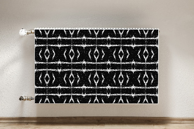 Tapis magnétique pour radiateur Abstraction noire