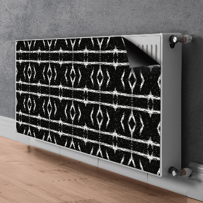 Tapis magnétique pour radiateur Abstraction noire