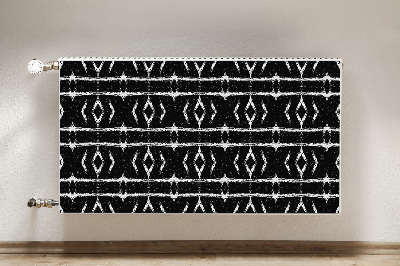 Tapis magnétique pour radiateur Abstraction noire