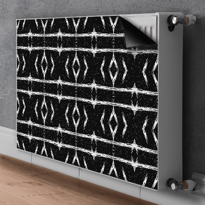 Tapis magnétique pour radiateur Abstraction noire