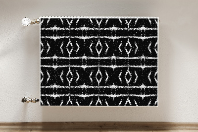 Tapis magnétique pour radiateur Abstraction noire