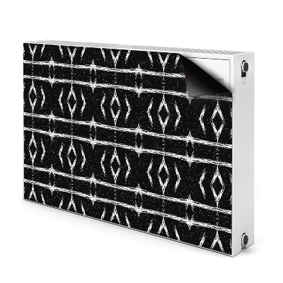 Tapis magnétique pour radiateur Abstraction noire