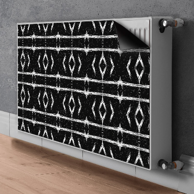 Tapis magnétique pour radiateur Abstraction noire