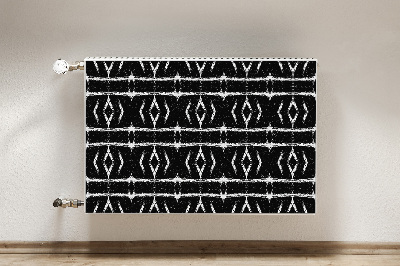 Tapis magnétique pour radiateur Abstraction noire