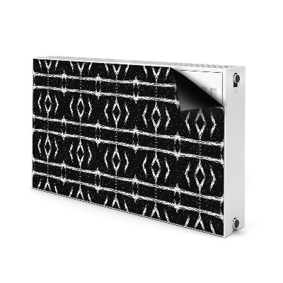 Tapis magnétique pour radiateur Abstraction noire